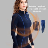 Ensemble thermique yoga femme